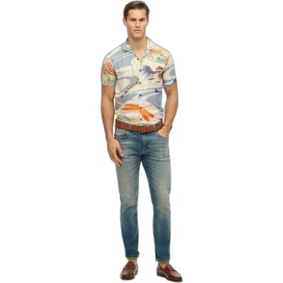 Hemd Superdry Merchant Hawaiian Blanc L male Hemd Superdry Merchant Hawaiian Blanc L male