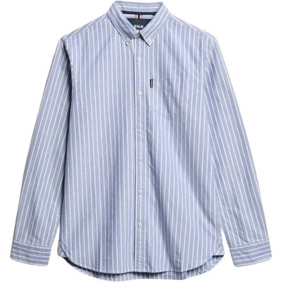 Langarmshirt Superdry Essentials Oxford Bleu 2XL male Langarmshirt Superdry Essentials Oxford Bleu 2XL male