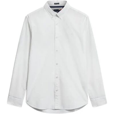 Langarmshirt Superdry Essentials Blanc XL male Langarmshirt Superdry Essentials Blanc XL male