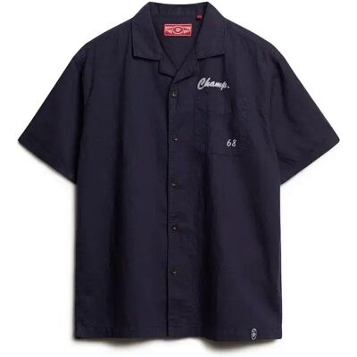 Resort-Hemd Superdry The Merchant Store Bleu L male Resort-Hemd Superdry The Merchant Store Bleu L male