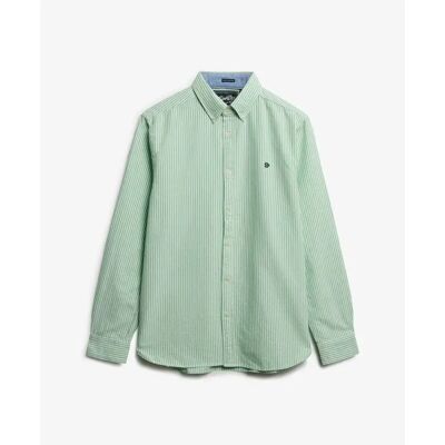 Langarmshirt Superdry Preppy Oxford Vert M male Langarmshirt Superdry Preppy Oxford Vert M male