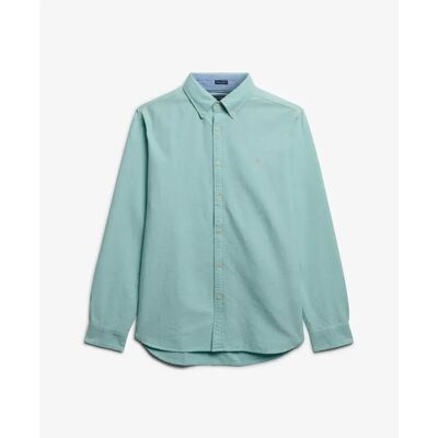 Langarmshirt Superdry Preppy Oxford Vert S male Langarmshirt Superdry Preppy Oxford Vert S male