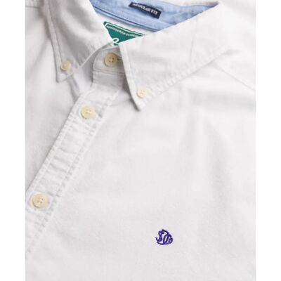 Hemd Superdry Preppy Oxford Blanc L male Hemd Superdry Preppy Oxford Blanc L male