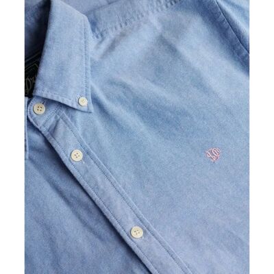 Hemd Superdry Preppy Oxford Bleu L male Hemd Superdry Preppy Oxford Bleu L male