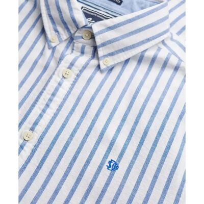 Hemd Superdry Preppy Oxford Bleu M male Hemd Superdry Preppy Oxford Bleu M male