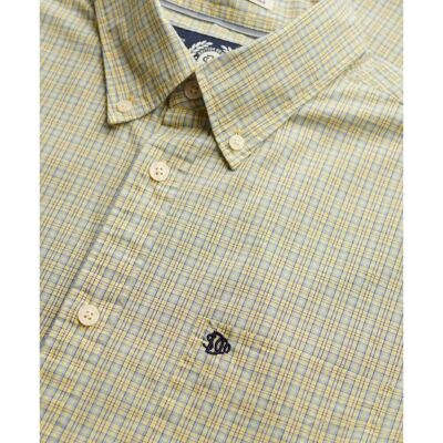 Langarmhemd aus Popeline Superdry Preppy Vert L male Langarmhemd aus Popeline Superdry Preppy Vert L male