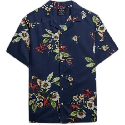 Hemd Superdry Hawaiian Bleu S male Hemd Superdry Hawaiian Bleu S male