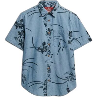 Hemd Superdry Vintage Loom Bleu XL male Hemd Superdry Vintage Loom Bleu XL male
