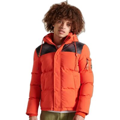 Gesteppte Daunenjacke Superdry Everest Orange 2XL male Gesteppte Daunenjacke Superdry Everest Orange 2XL male