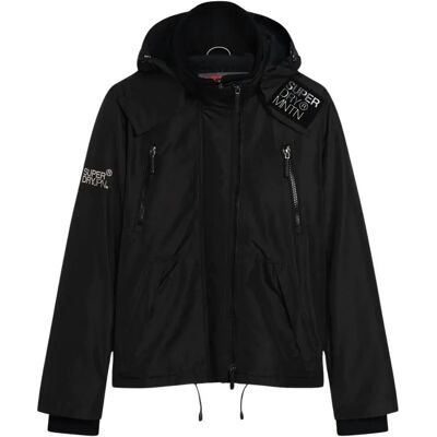 Wasserdichte Jacke mit Kapuze Superdry Mountain Noir XL male Wasserdichte Jacke mit Kapuze Superdry Mountain Noir XL male