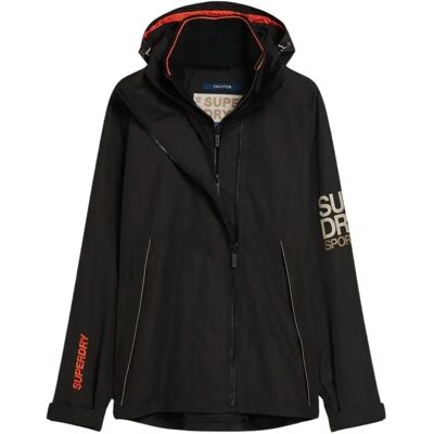 Wasserdichte Jacke mit Kapuze Superdry Yachter Noir L male Wasserdichte Jacke mit Kapuze Superdry Yachter Noir L male