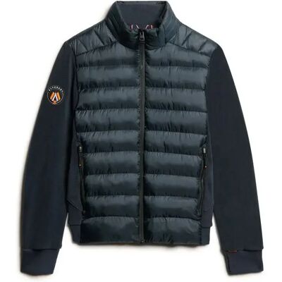 Bomber Superdry Storm Fleece Hybrid Bleu XL male Bomber Superdry Storm Fleece Hybrid Bleu XL male