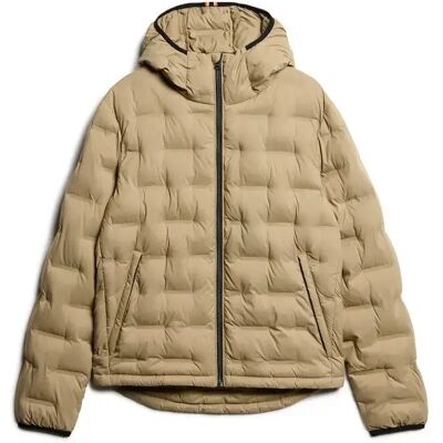Daunenjacke mit Kapuze Superdry Marron 3XL male Daunenjacke mit Kapuze Superdry Marron 3XL male