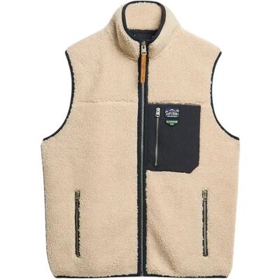 Fleece Superdry Vintage Retro Fleece Beige 2XL male Fleece Superdry Vintage Retro Fleece Beige 2XL male