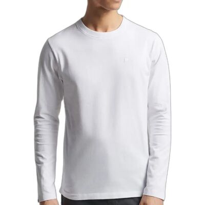 Langarmshirt aus Bio-Baumwolle Superdry Vintage Logo Blanc 2XL male Langarmshirt aus Bio-Baumwolle Superdry Vintage Logo Blanc 2XL male