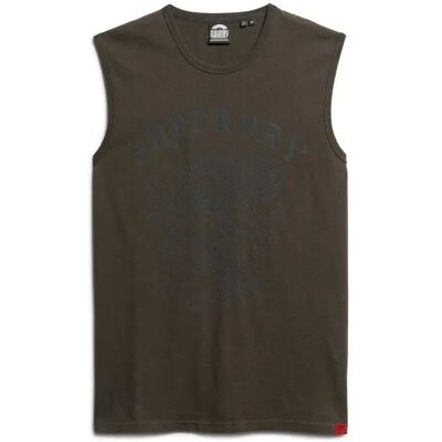 Tattoo-Muster Tanktop Superdry Noir M male Tattoo-Muster Tanktop Superdry Noir M male