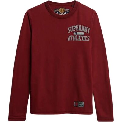 Langarmshirt Superdry Vintage Athletic Rouge M male Langarmshirt Superdry Vintage Athletic Rouge M male