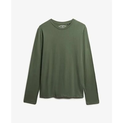 Langarmshirt Superdry Classic Essential Vert XL male Langarmshirt Superdry Classic Essential Vert XL male