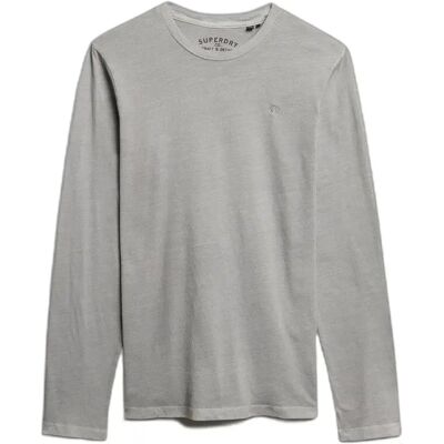 Langarmshirt Superdry Classic Essential Gris 2XL male Langarmshirt Superdry Classic Essential Gris 2XL male