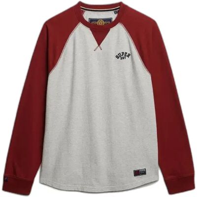 Langarmshirt Superdry Vintage Athletic Gris M male Langarmshirt Superdry Vintage Athletic Gris M male