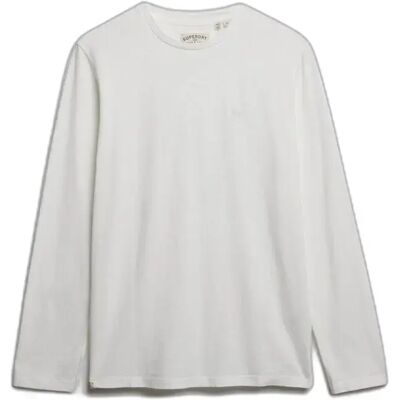 Langarmshirt aus Leinen Superdry Classique Blanc L male Langarmshirt aus Leinen Superdry Classique Blanc L male