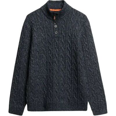 Drehen Sie benutzte Knopfkraagen Superdry Bleu XL male Drehen Sie benutzte Knopfkraagen Superdry Bleu XL male
