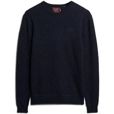 Slim Pull Superdry Essential Bleu L male Slim Pull Superdry Essential Bleu L male