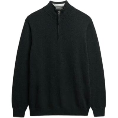 Pullover aus Baumwolle mit Stehkragen Superdry Essentials Gris 2XL male Pullover aus Baumwolle mit Stehkragen Superdry Essentials Gris 2XL male