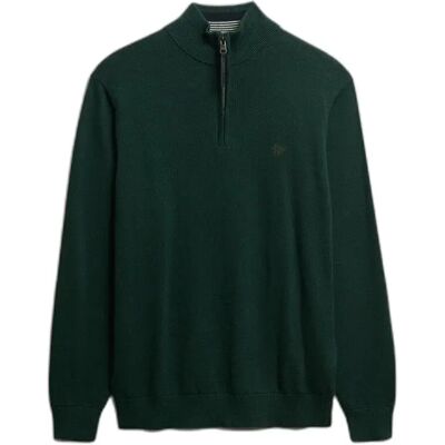 Pullover aus Baumwolle mit Stehkragen Superdry Essentials Vert 3XL male Pullover aus Baumwolle mit Stehkragen Superdry Essentials Vert 3XL male