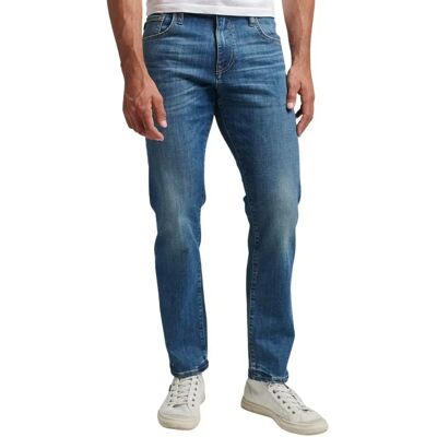 Schmale gerade Jeans aus Bio-Baumwolle Superdry Bleu 32x34 male Schmale gerade Jeans aus Bio-Baumwolle Superdry Bleu 32x34 male