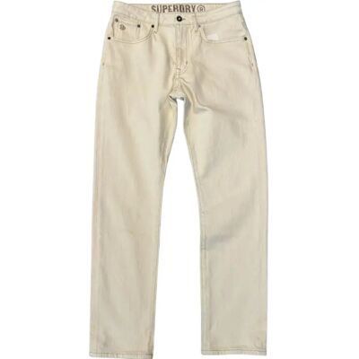 Slim Straight Jeans Superdry Vintage Beige 32x32 male Slim Straight Jeans Superdry Vintage Beige 32x32 male