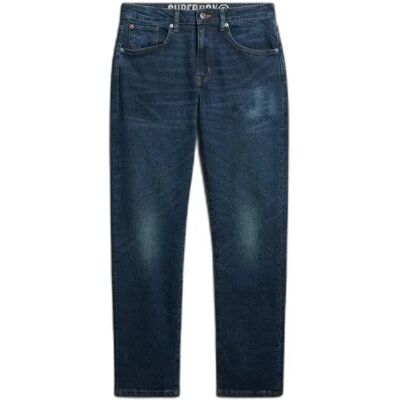 Slim Straight Jeans Superdry Vintage Bleu 30x32 male Slim Straight Jeans Superdry Vintage Bleu 30x32 male