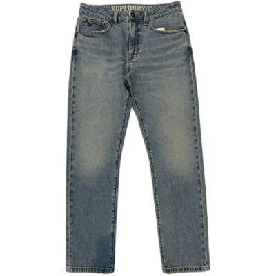 Slim Straight Jeans Superdry Vintage Bleu 32x32 male Slim Straight Jeans Superdry Vintage Bleu 32x32 male