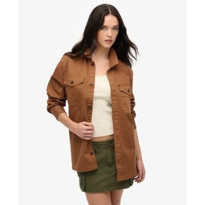 Überhemd Superdry Merchant Herringbone Marron XL male Überhemd Superdry Merchant Herringbone Marron XL male