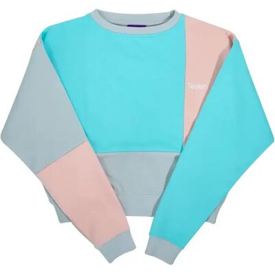 Sweatshirt Rundhalsausschnitt Tealer Crop Cutout Rose L male Sweatshirt Rundhalsausschnitt Tealer Crop Cutout Rose L male