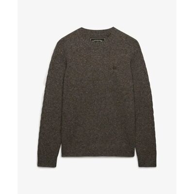 Dreifach gedrehter Pulli Superdry Marron M male Dreifach gedrehter Pulli Superdry Marron M male