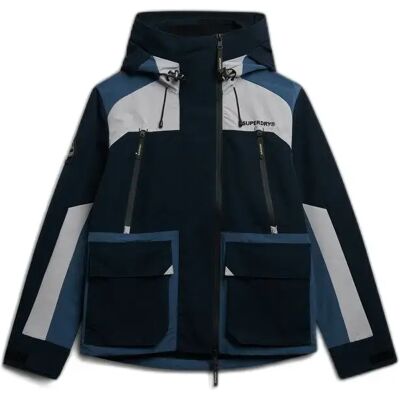 Kapuzenschnelljacke Superdry Colour Block Blau XL male Kapuzenschnelljacke Superdry Colour Block Blau XL male