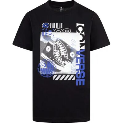 T-Shirt Converse Photo Sneaker Noir 10/12 ans unisex T-Shirt Converse Photo Sneaker Noir 10/12 ans unisex