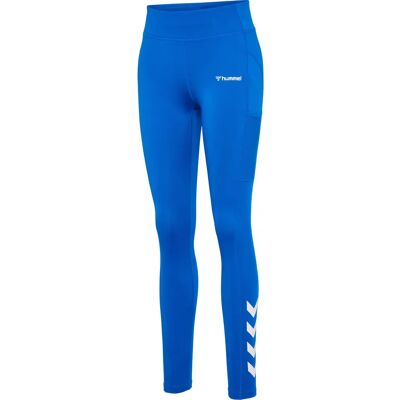 Hummel Damen Leggings - Mittelhöhe - Blau Hummel Damen Leggings - Mittelhöhe - Blau