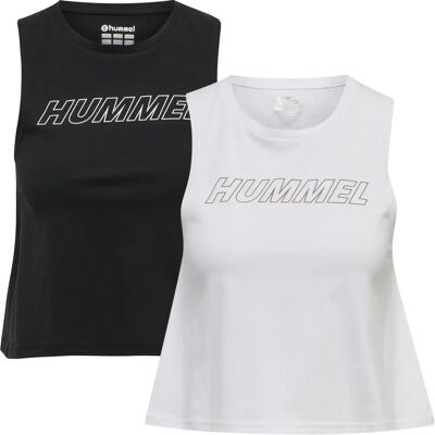 Crop-Tops aus Baumwolle Frau Hummel TE Cali (x2) Noir XS female Crop-Tops aus Baumwolle Frau Hummel TE Cali (x2) Noir XS female