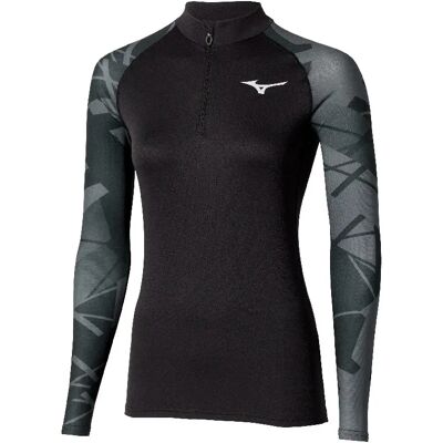 Halbzip-Pullover Damen Mizuno BT Virt Body G5 Noir S female Halbzip-Pullover Damen Mizuno BT Virt Body G5 Noir S female