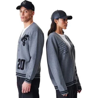 Strickjacke New Era Gris M unisex Strickjacke New Era Gris M unisex