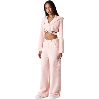 Kurzblazer im Cargo-Stil Frau Project X Paris Beige S female Kurzblazer im Cargo-Stil Frau Project X Paris Beige S female