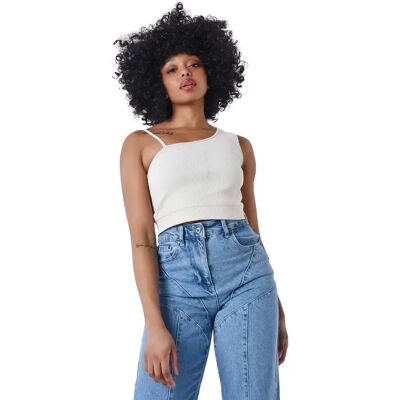 Asymmetrisches Tanktop, Damen Project X Paris Gris XS female Asymmetrisches Tanktop, Damen Project X Paris Gris XS female