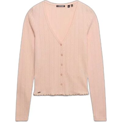 Strickjacke, Damen Superdry Athletic Essential Rose M female Strickjacke, Damen Superdry Athletic Essential Rose M female