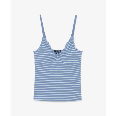 Waffel-Ärmellos V-Ausschnitt Damen Superdry Athletic Essential Bleu XS female Waffel-Ärmellos V-Ausschnitt Damen Superdry Athletic Essential Bleu XS female