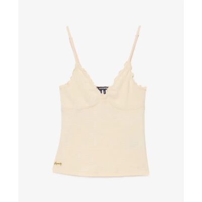 Waffel-Ärmellos V-Ausschnitt Damen Superdry Athletic Essential Rose XS female Waffel-Ärmellos V-Ausschnitt Damen Superdry Athletic Essential Rose XS female