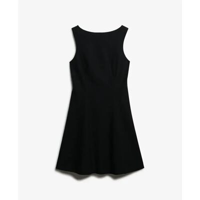 Mini-Kleid mit tiefem Rückenausschnitt für Damen Superdry Noir M female Mini-Kleid mit tiefem Rückenausschnitt für Damen Superdry Noir M female