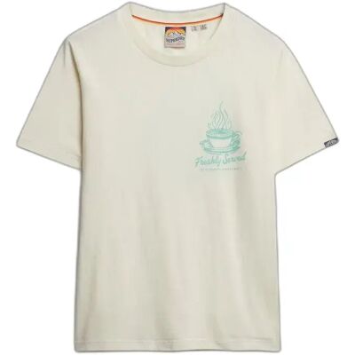 T-Shirt Superdry Roadside Trade Blanc M female T-Shirt Superdry Roadside Trade Blanc M female