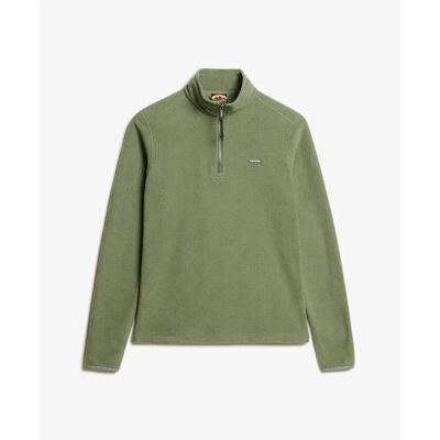 Damen Fleece-Pullover mit halbem Reißverschluss Superdry Vert S female Damen Fleece-Pullover mit halbem Reißverschluss Superdry Vert S female